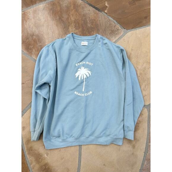 Beach Riot Tops - Beach riot blue Crewneck sweatshirt women’s size XL